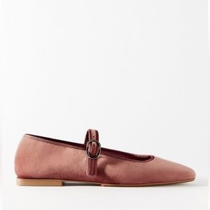 Zara - Velvet Mary Jane Flats - 7.5 - NWT